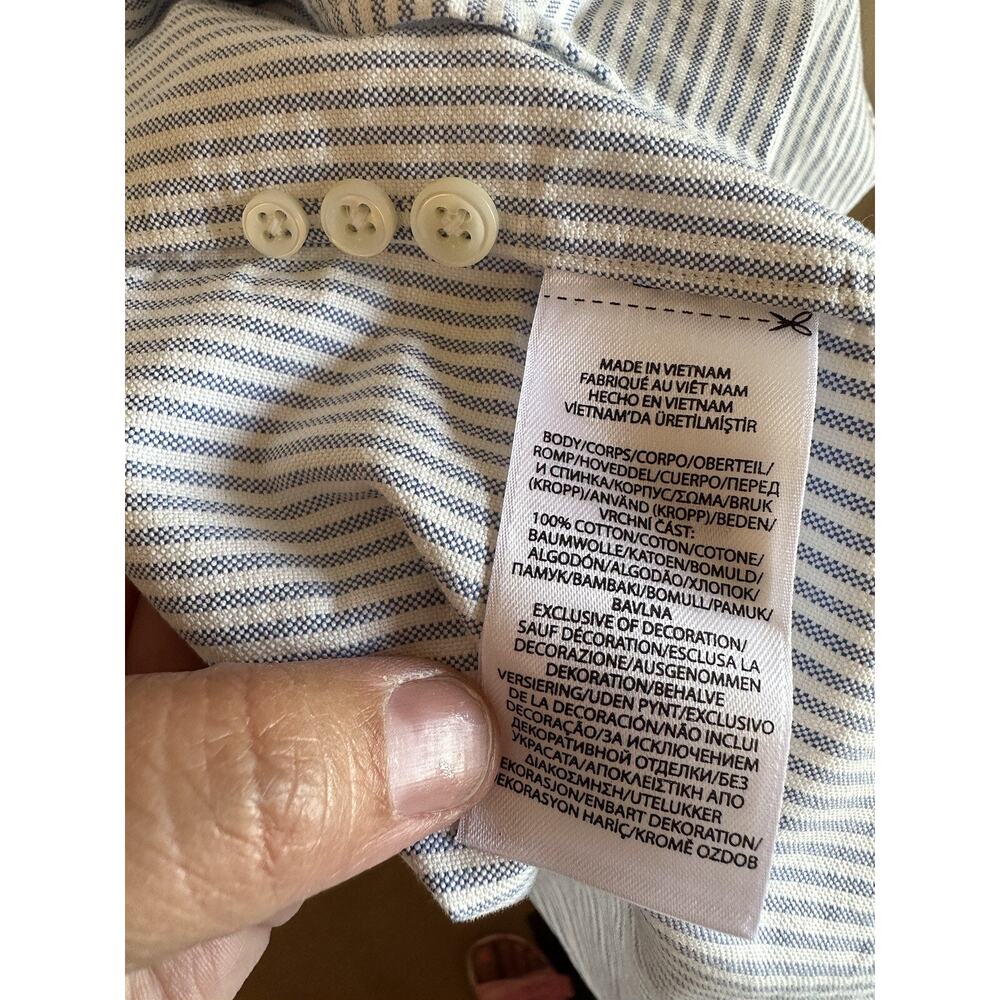 NWT Ralph Lauren Oxford Blue/white Classic Button Down Polo Long Sleeve $98 XL - Picture 9 of 10